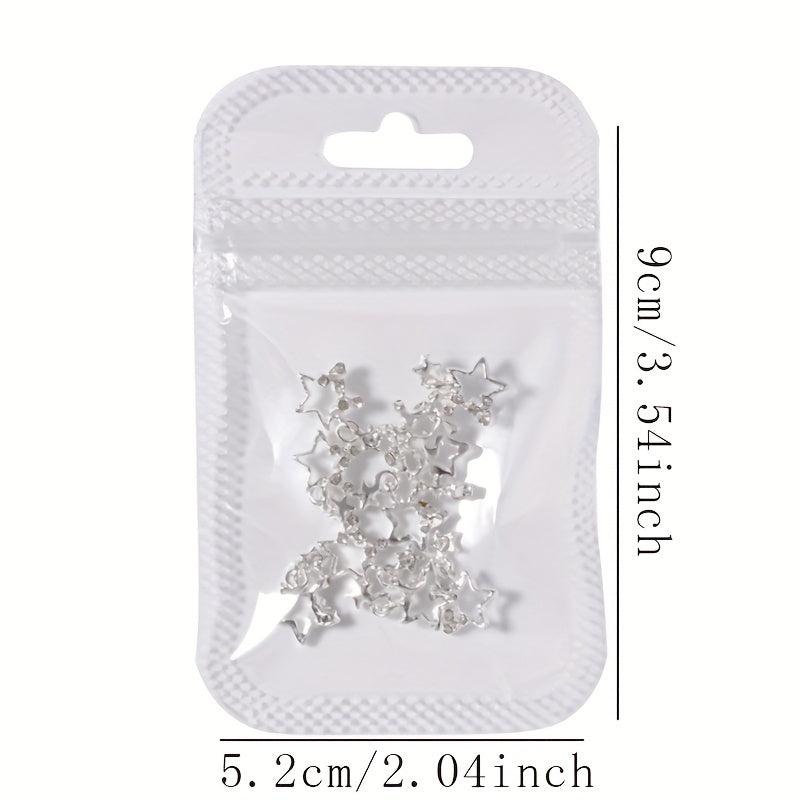 10pcs 3D Alloy Butterfly Star Nail Charms