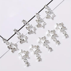 10pcs 3D Alloy Butterfly Star Nail Charms