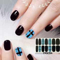 Marble Texture Nail Stickers Self Adhesive Manicure Tip for Wedding