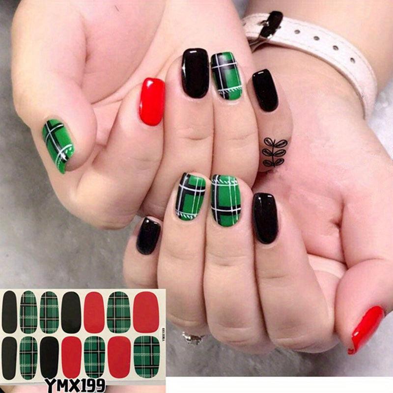 Marble Texture Nail Stickers Self Adhesive Manicure Tip for Wedding