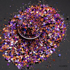 3D Metallic Glitter Holographic Nail Art Sequins for Manicure Tips