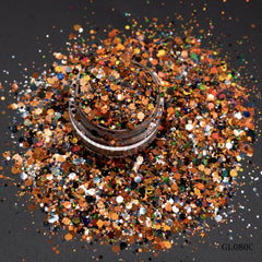 3D Metallic Glitter Holographic Nail Art Sequins for Manicure Tips
