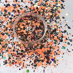 Holo Nail Glitter Hexagon Laser Flakes DIY Salon Halloween