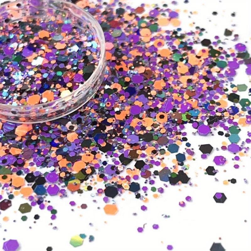 Holo Nail Glitter Hexagon Laser Flakes DIY Salon Halloween