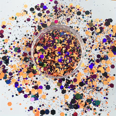 Holo Nail Glitter Hexagon Laser Flakes DIY Salon Halloween