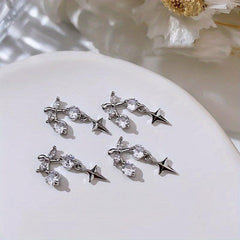 Cherry Pendant Rivet Rhinestones Nail Art Decoration