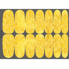 Marble Flower Nail Polish Stickers - Self Adhesive Gel Nail Decals