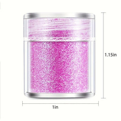 12 Colors Holographic Nail Glitter Powder Hexagon Flakes Sequins 10g