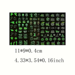 Luminous Halloween Nail Art Stickers