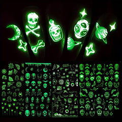 Luminous Halloween Nail Art Stickers