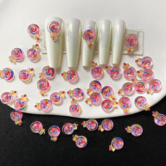 Lollipop Nail Art Decoration 20pcs Random Nail Accessories