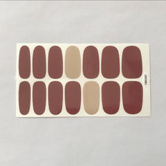 Glitter Marble Nail Polish Stickers Self Adhesive Decal Strips