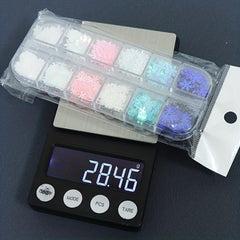 Christmas Snowflake Nail Glitter Sequins Holographic Flakes Iridescent Sticker