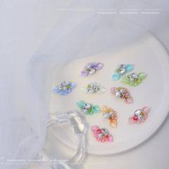 3D Nail Charms Resin Flower with Pearls Nail Art Jewelry