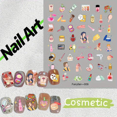 5D Embossed Nail Art Stickers Makeup Stuff Nail Art Decals