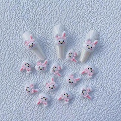 20pcs Cartoon Rabbit Nail Art Charms Resin Jewelry DIY Nail Art Decor