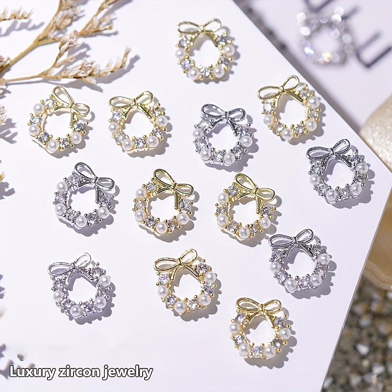 Zircon 3D Nail Charms For Acrylic Nails - Rhinestones Charms Nail Jewels