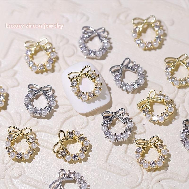 Zircon 3D Nail Charms For Acrylic Nails - Rhinestones Charms Nail Jewels