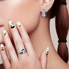 Sunflower Nail Polish Stickers Self Adhesive Nail Art Decal Strips