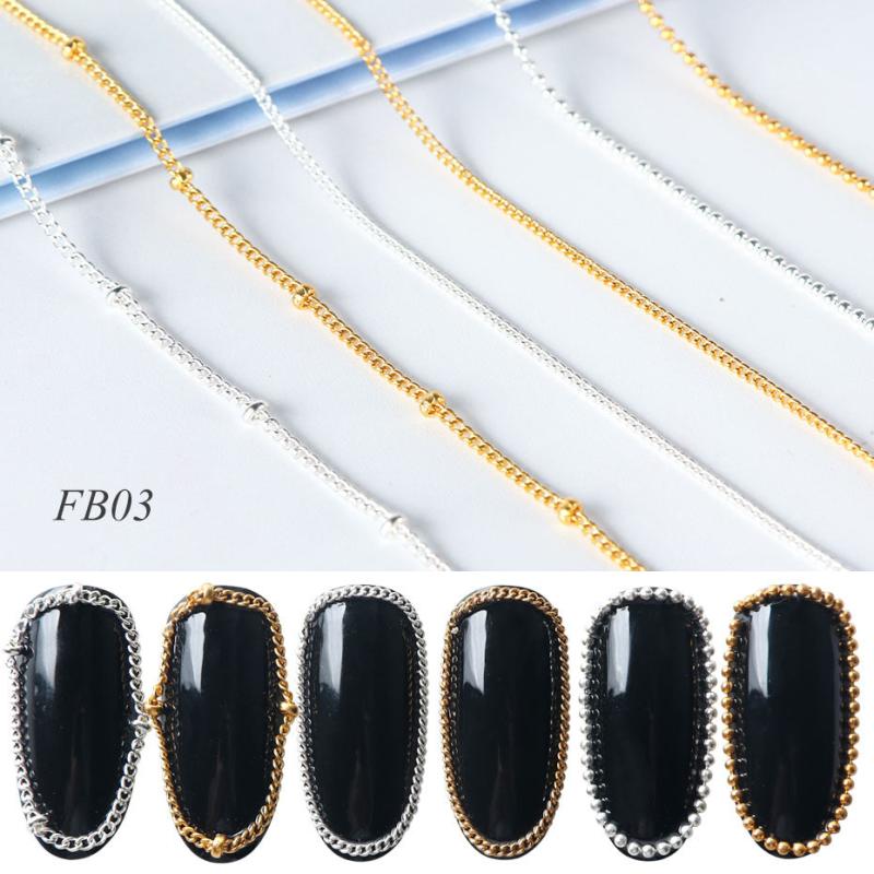 Y2K Metal Chain Nail Charms for Nail Art Decoration