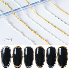 Y2K Metal Chain Nail Charms for Nail Art Decoration