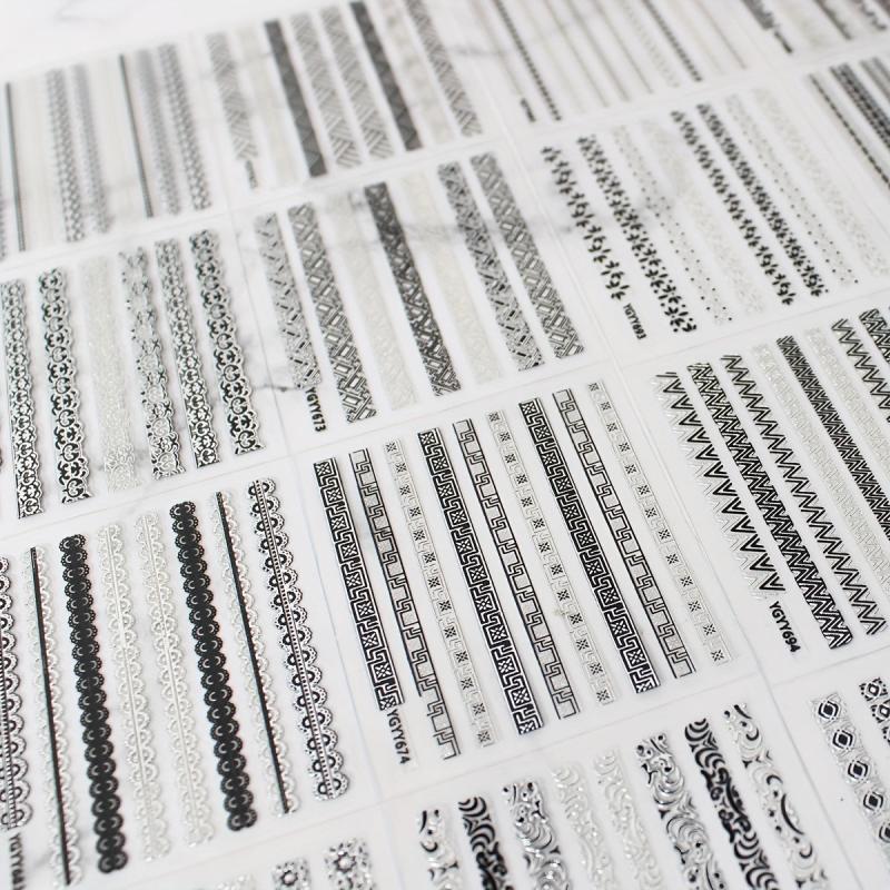 24 Pcs Self Adhesive Nail Art Stickers - DIY or Salon Nail Art Supplies