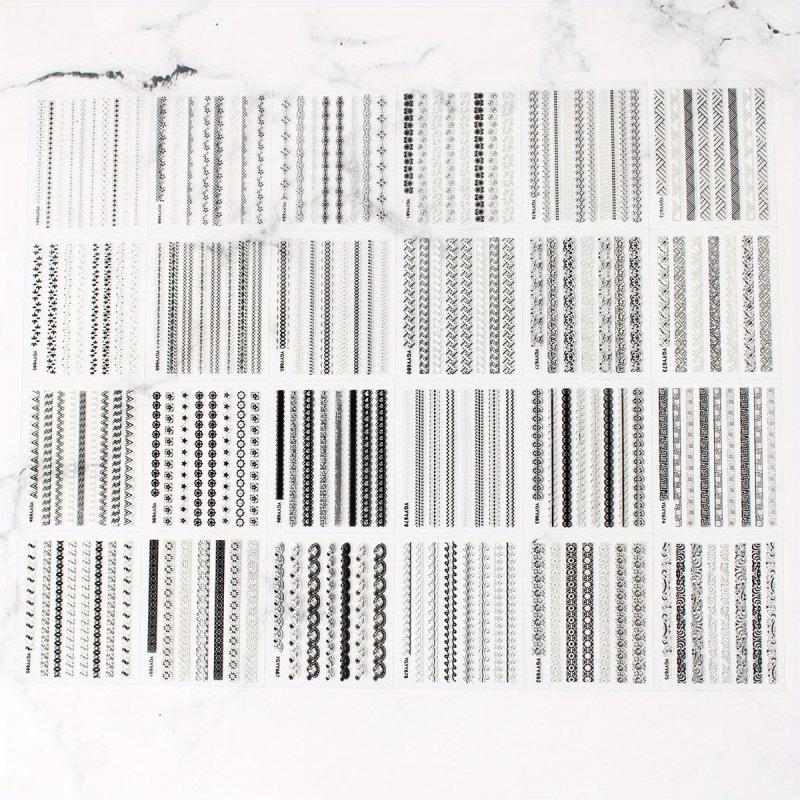 24 Pcs Self Adhesive Nail Art Stickers - DIY or Salon Nail Art Supplies