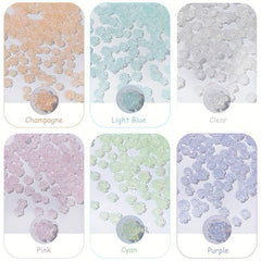 50Pcs 3D Acrylic Aurora Camellia Nail Art Jewelry Acrylic Resin Flowers