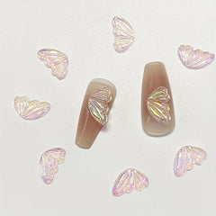15pcs Aurora Butterfly Wing Nail Art Charms for DIY Nail Art Decoration