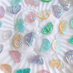 15pcs Aurora Butterfly Wing Nail Art Charms for DIY Nail Art Decoration