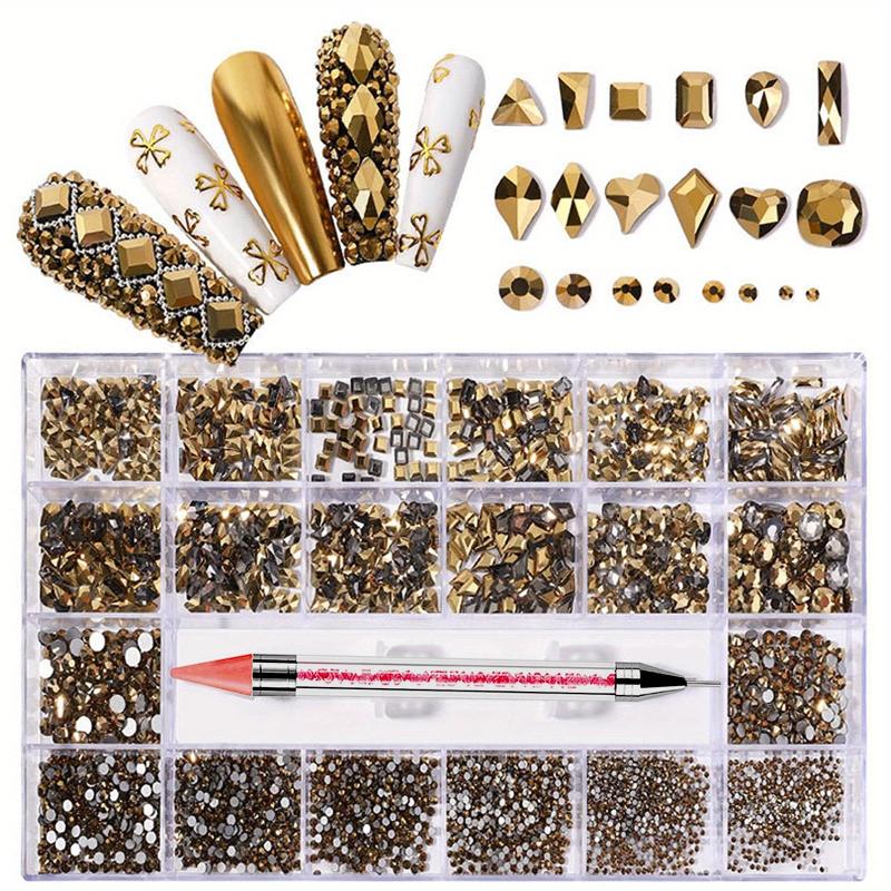 8600pcs Rhinestones Kit with Diamond Storage Box and Wax Pen