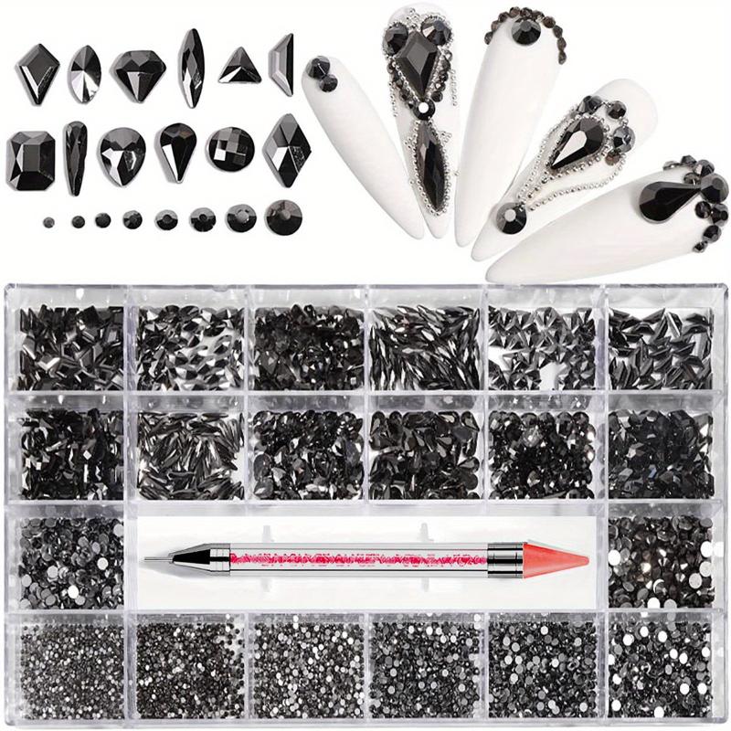 8600pcs Rhinestones Kit with Diamond Storage Box and Wax Pen