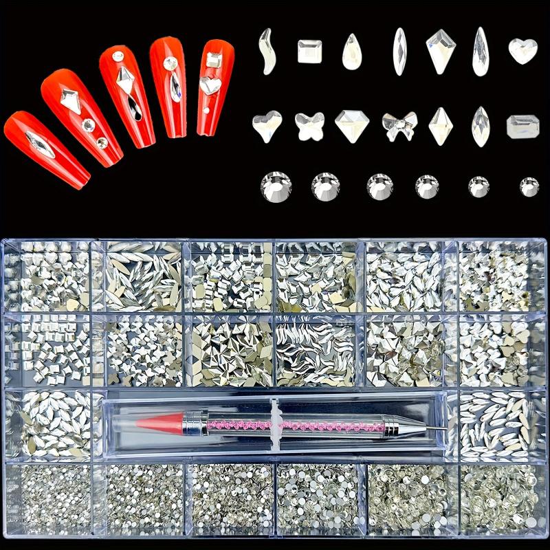 8600pcs Rhinestones Kit with Diamond Storage Box and Wax Pen