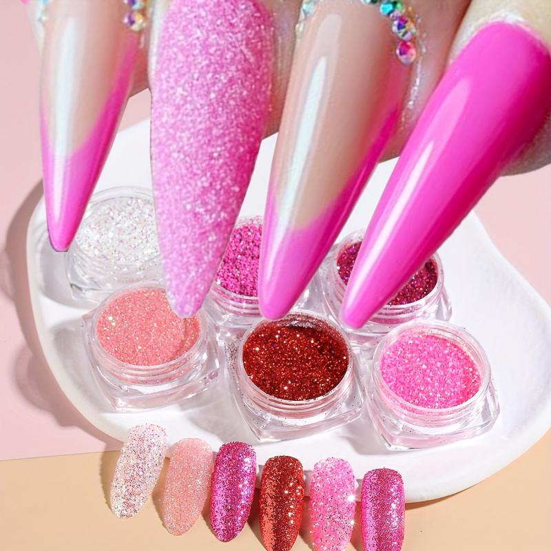 Reflective Fine Nail Glitter Powder Holographic Sugar Nail Art Glitter