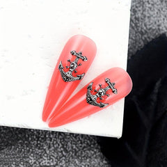 10pcs 3D Alloy Skull Nail Art Charms Halloween Nail Art Accessories
