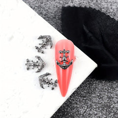 10pcs 3D Alloy Skull Nail Art Charms Halloween Nail Art Accessories