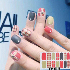 Full Wraps Nail Polish Stickers Self Adhesive Nail Art Decal Strips
