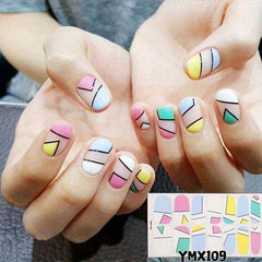 Full Wraps Nail Polish Stickers Self Adhesive Nail Art Decal Strips
