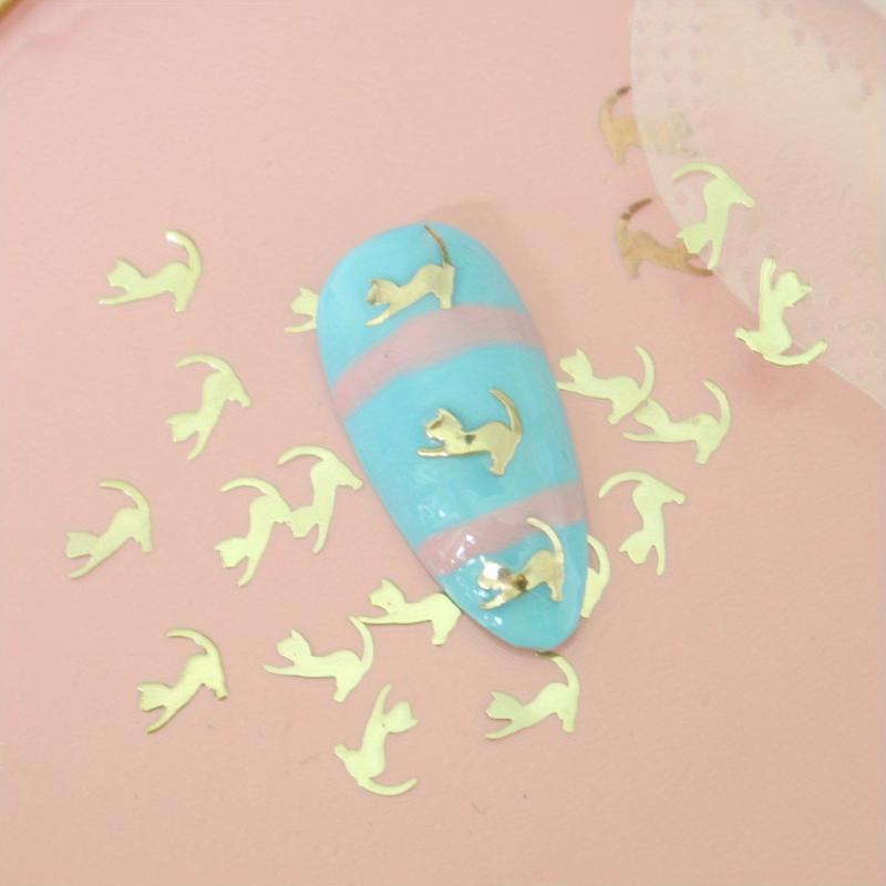 Halloween Cat Metal Nail Art Charms for DIY or Nail Salons