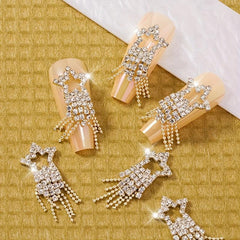 3D Star Nail Charm Gloss Rhinestone Decorations for Manicure