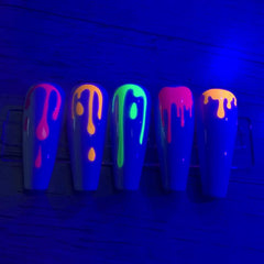 Fluorescent Halloween Nail Stickers DIY Manicure Decals