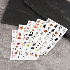 Halloween Nail Art Stickers Jack On Lantern Ghost Spider Nail Art Decals