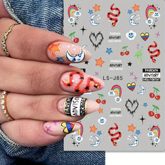 Halloween Nail Art Stickers Jack On Lantern Ghost Spider Nail Art Decals
