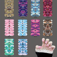 Marble Full Wrap Nail Polish Stickers - Self Adhesive Gel Nail Decals