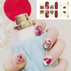 Christmas Glitter Snowflake Nail Polish Stickers for Xmas Parties