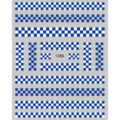 Plaid Series Nail Stickers Checkerboard Nail Decals