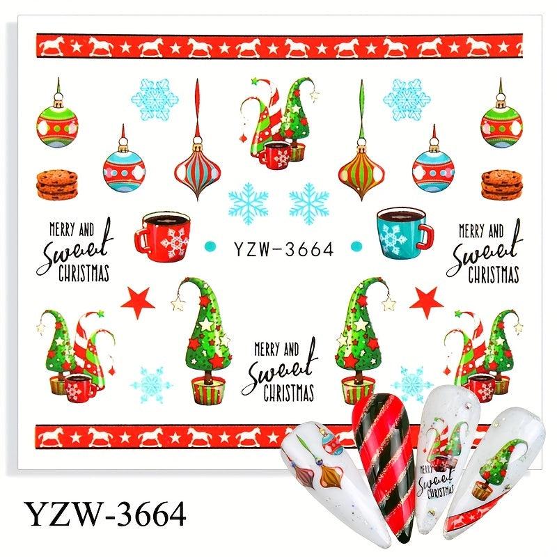 Christmas Nail Stickers Winter Decorations