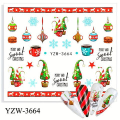 Christmas Nail Stickers Winter Decorations