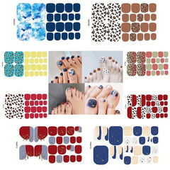 Waterproof Toenail Art Decals for Pedicures