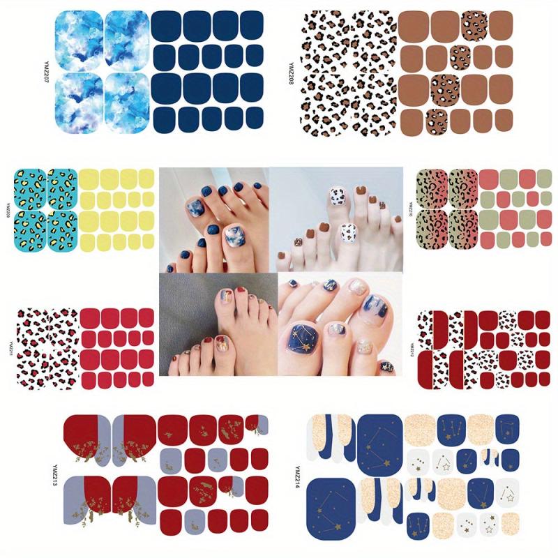 Waterproof Toenail Art Decals for Pedicures